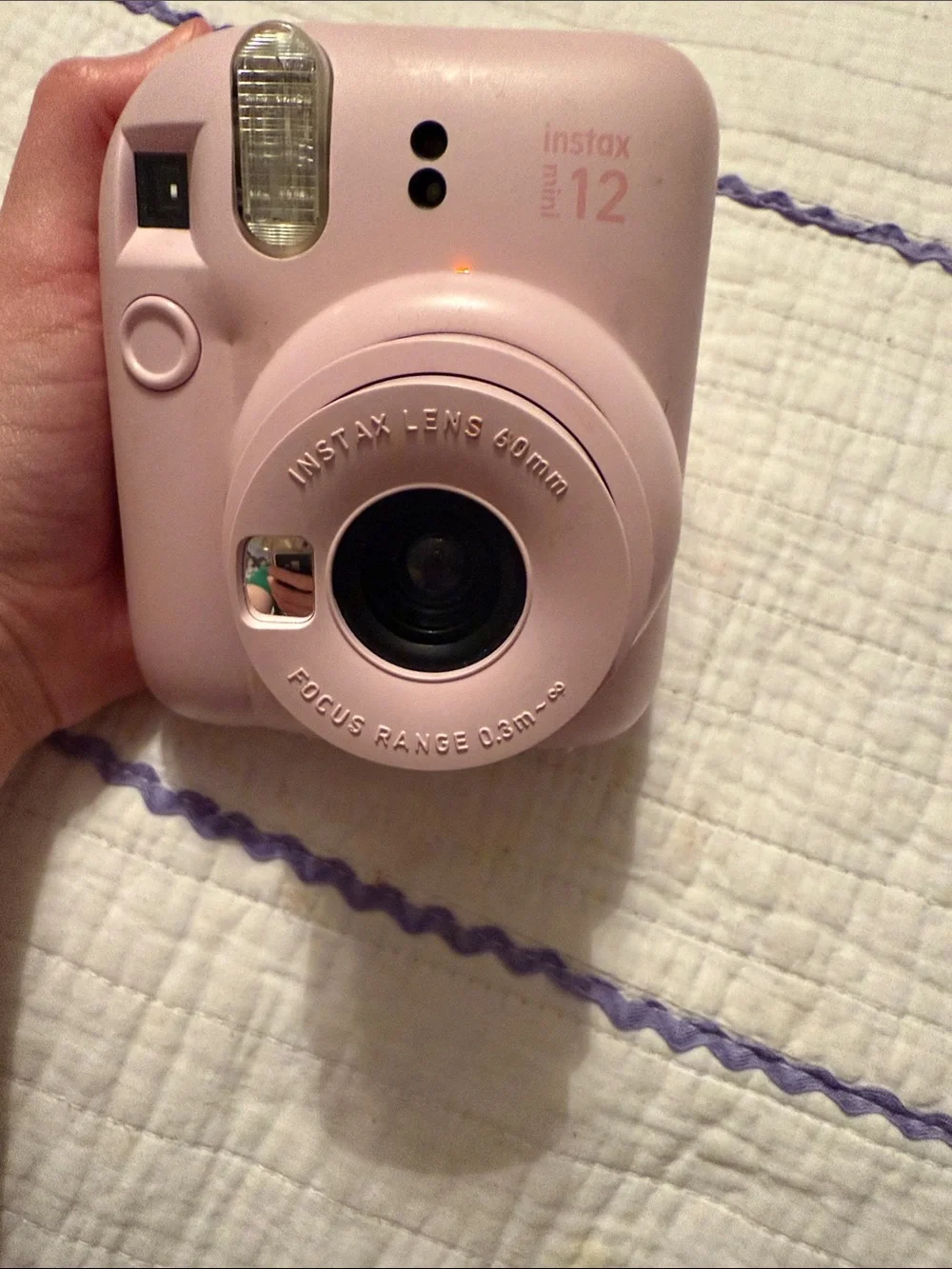 Fujifilm Instax Mini 12 Instant Camera in Pale Pink